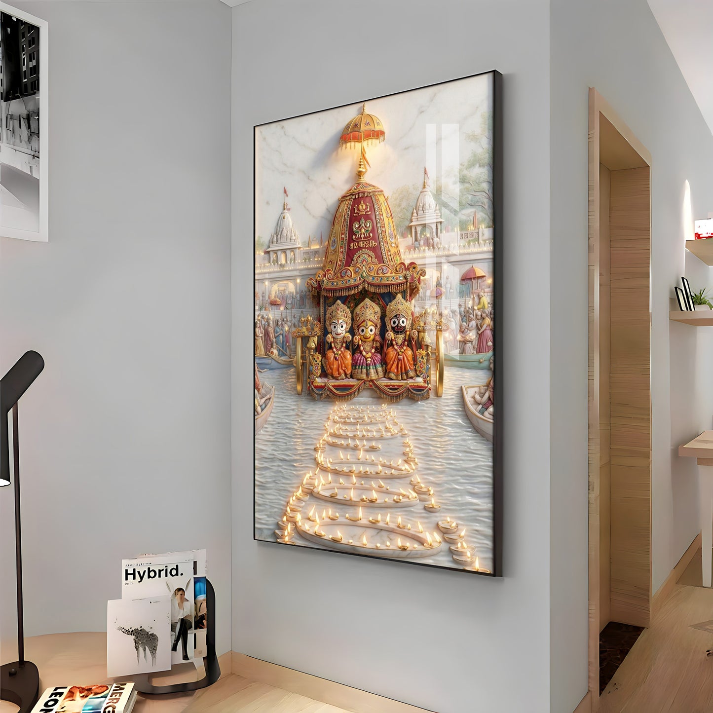 Lord Jagannath Ratha Yatra Premium Acrylic Vertical Wall Art