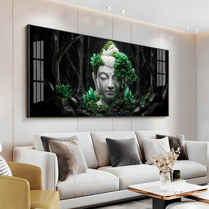 Buddha in Nature Premium Acrylic Horizontal Wall Art