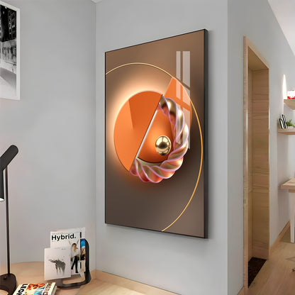 Abstract Geometry Premium Acrylic Vertical Wall Art