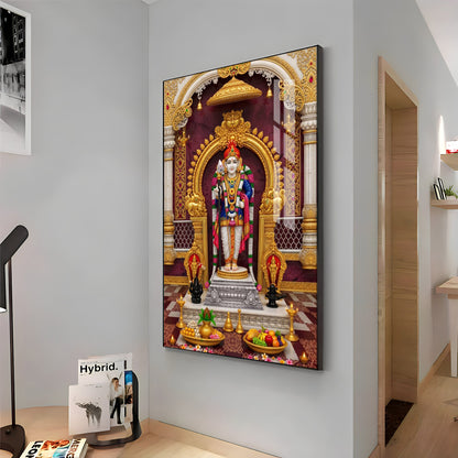 Palani Raja Lord Murugan Premium Acrylic Vertical Wall Art