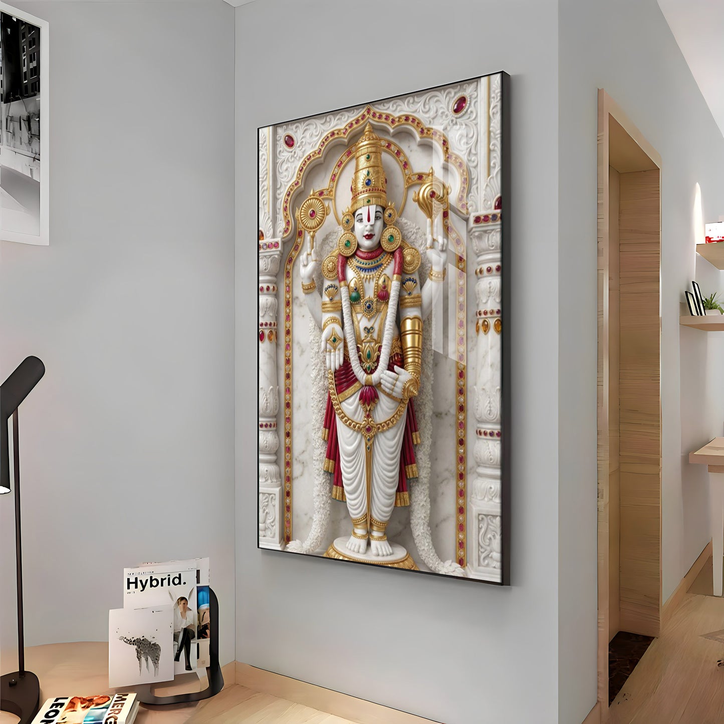 Divine Lord Murungan Ji Premium Acrylic Vertical Wall Art