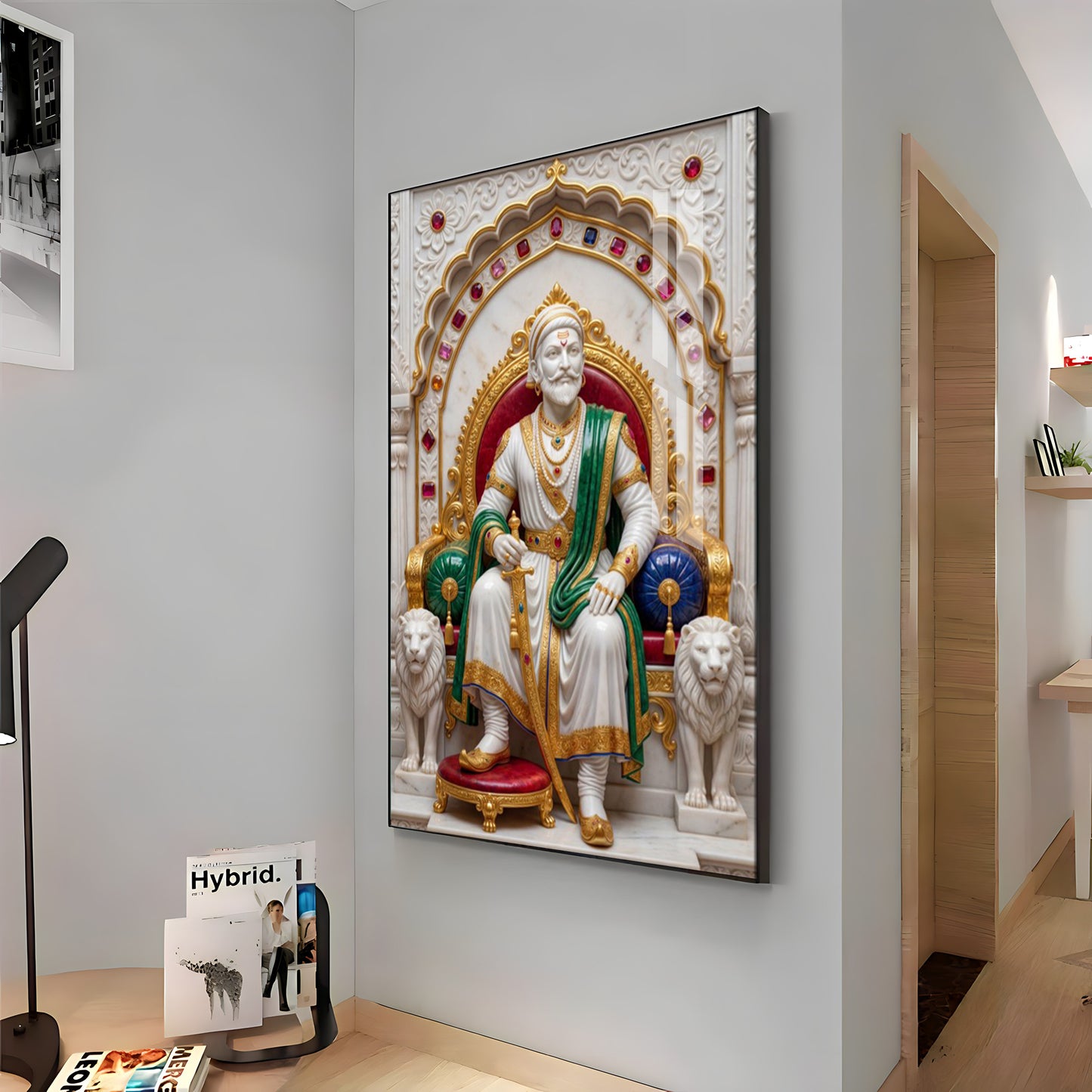 Chatrapati Shivaji Maharaj Premium Acrylic Vertical Wall Art