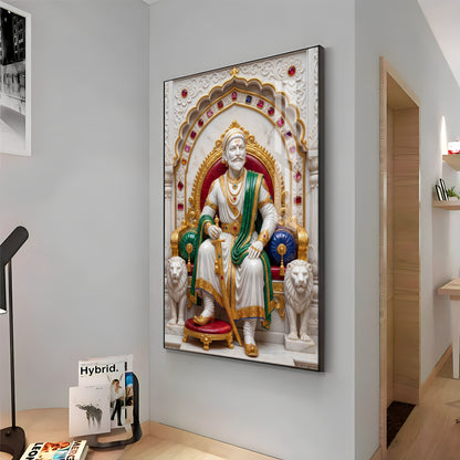 Chatrapati Shivaji Maharaj Premium Acrylic Vertical Wall Art