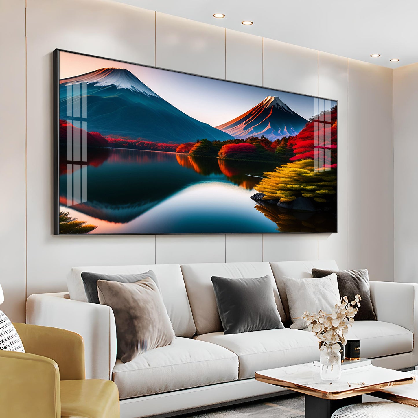 Beautiful Mountain Premium Acrylic Horizontal Wall Art
