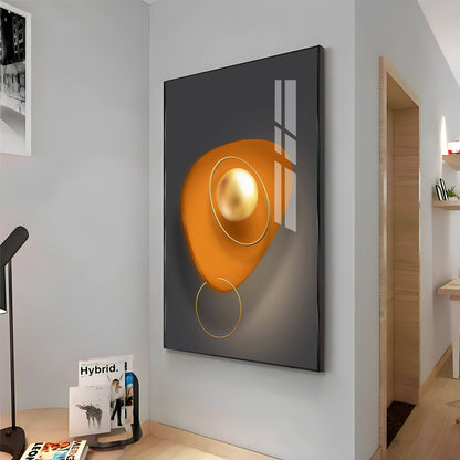 Abstract Geometry Piece Premium Acrylic Vertical Wall Art