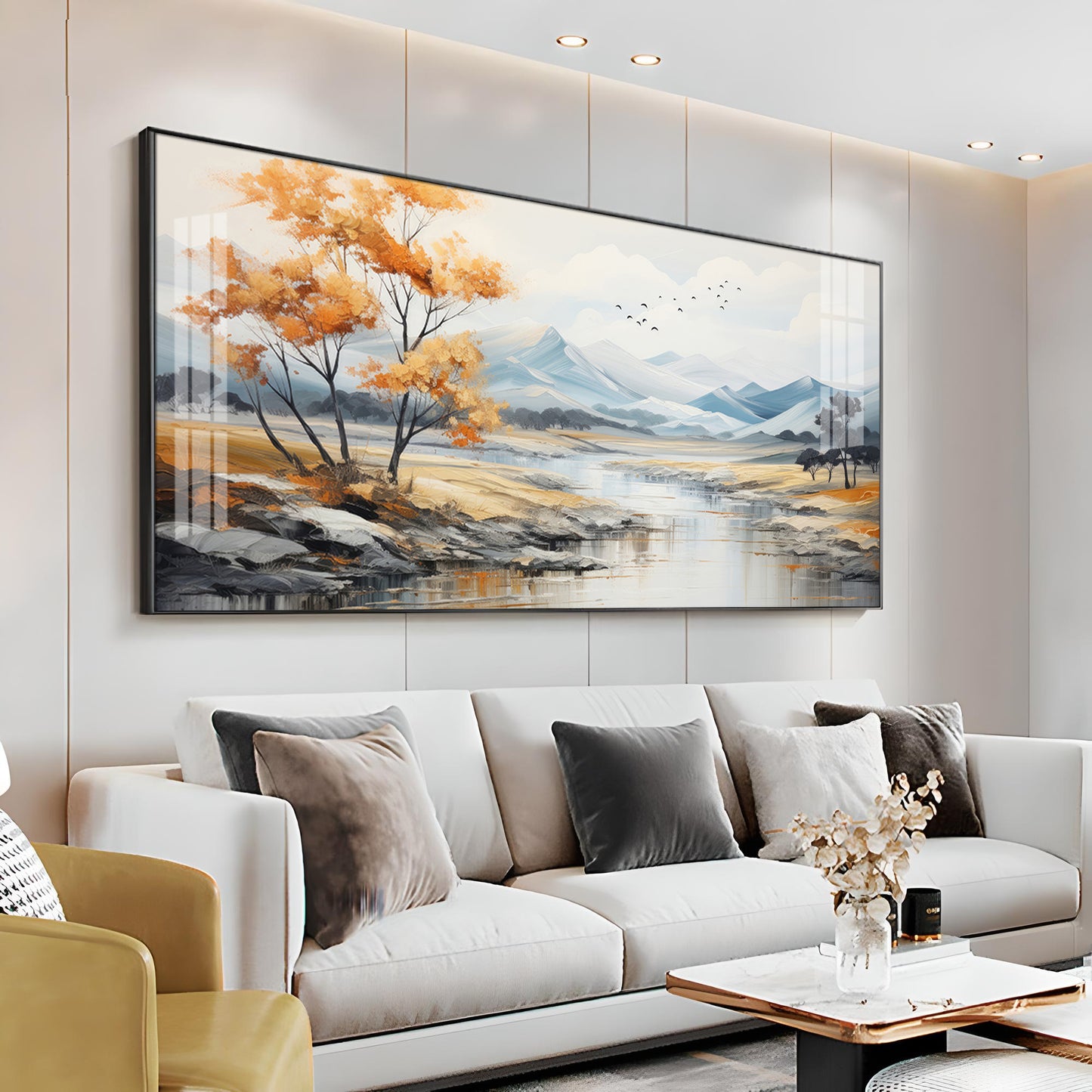 Autumn Landscape Premium Acrylic Horizontal Wall Art