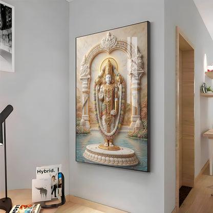 Sri Venkateswara Balaji Premium Acrylic Vertical Wall Art