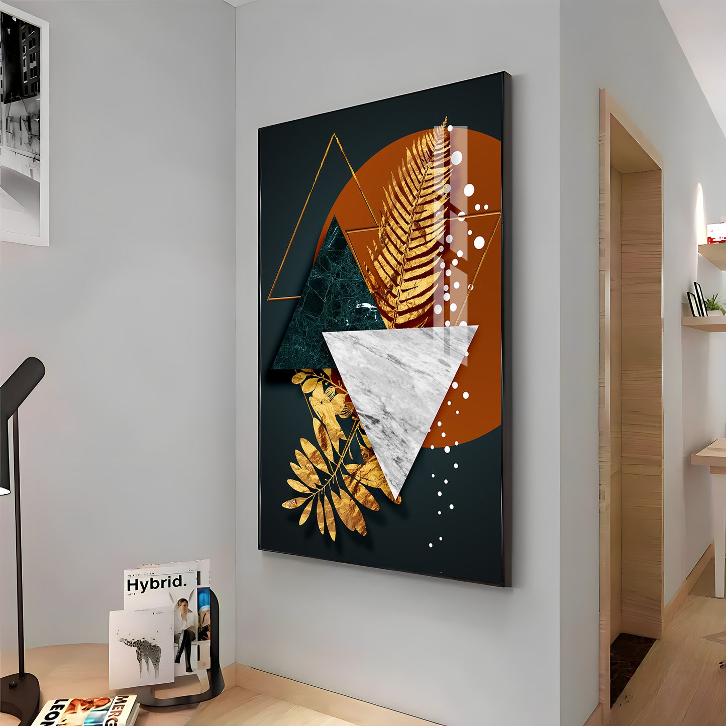 Radiant Shapes Premium Acrylic Vertical Wall Art