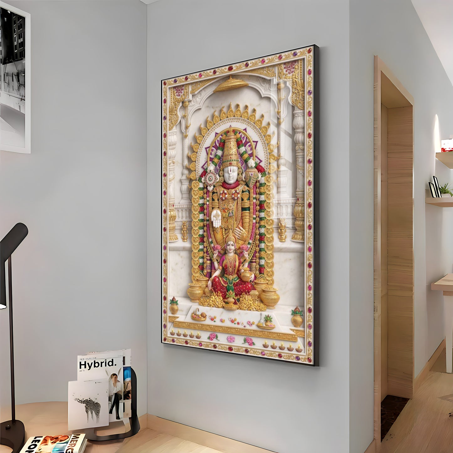 Lord Venkateswara Bala ji Premium Acrylic Vertical Wall Art