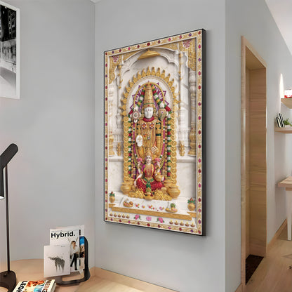 Lord Venkateswara Bala ji Premium Acrylic Vertical Wall Art