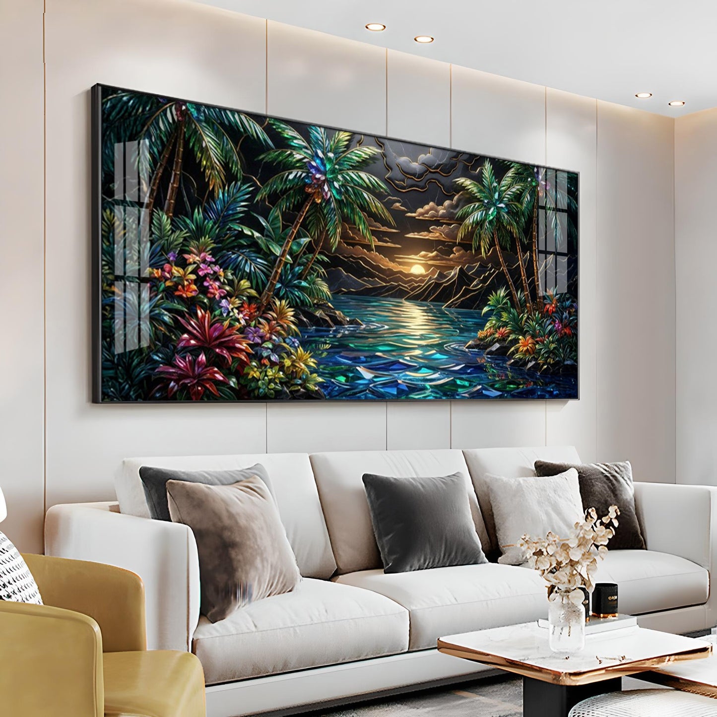 Tropical Beach Dream Premium Acrylic Horizontal Wall Art