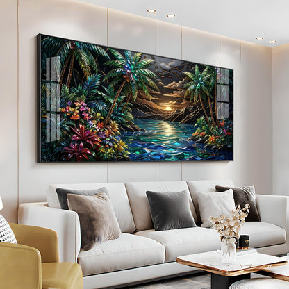 Tropical Beach Dream Premium Acrylic Horizontal Wall Art