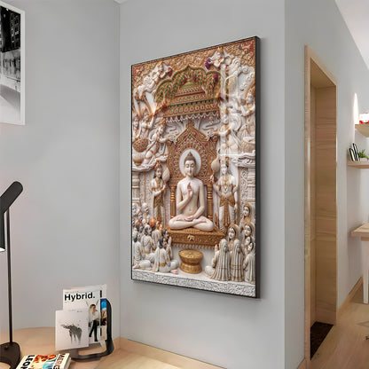 Bhagwan Mahavir Premium Acrylic Vertical Wall Art