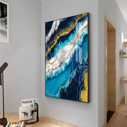 Oceanic Harmony Premium Acrylic Vertical Wall Art