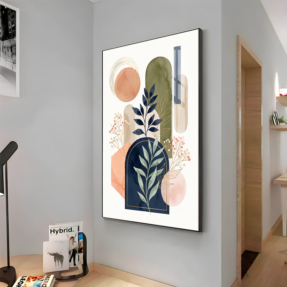 Boho Botanical Arches Premium Acrylic Vertical Wall Art