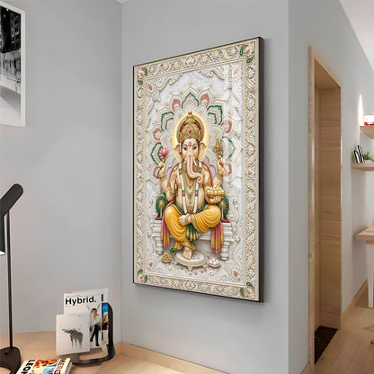 Lord Vinayak Premium Acrylic Vertical Wall Art