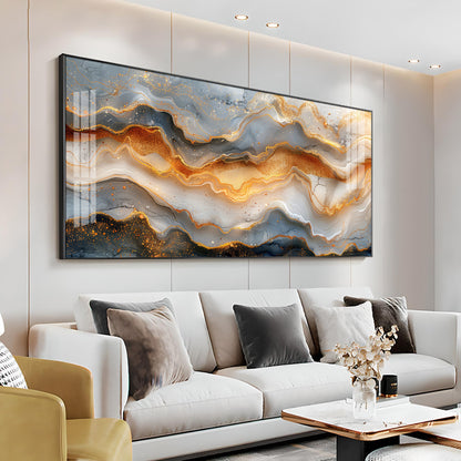 Marbled Veins Premium Acrylic Horizontal Wall Art