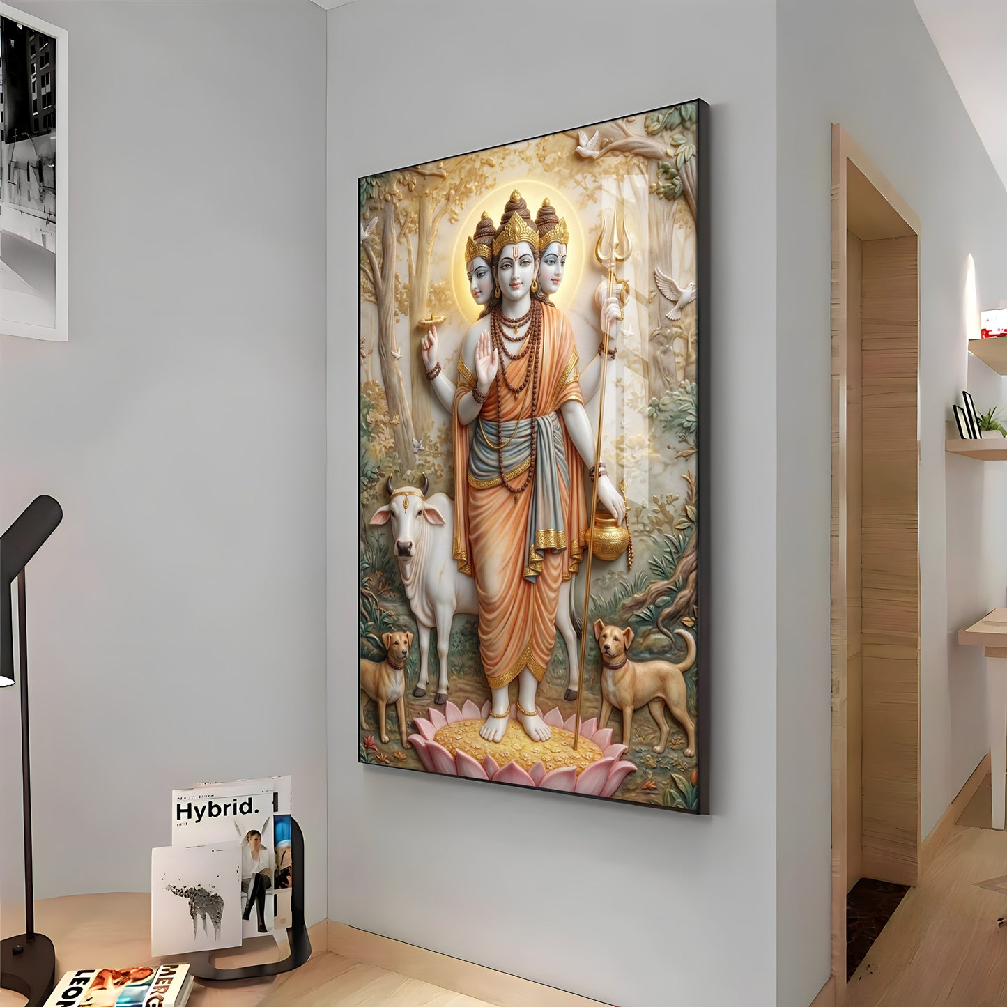Dattatreya Bhagwan Ji Premium Acrylic Vertical Wall Art