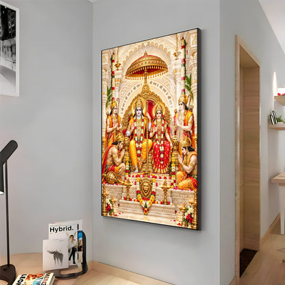 Ram Darbar Premium Acrylic Vertical Wall Art