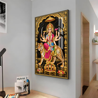 Jagdamba Premium Acrylic Vertical Wall Art