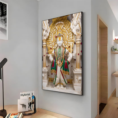 God Swaminarayan Premium Acrylic Vertical Wall Art