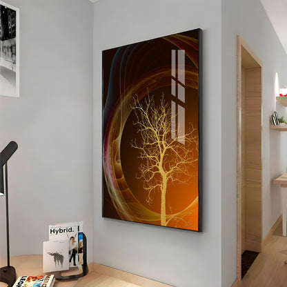 Bare Tree Premium Acrylic Vertical Wall Art