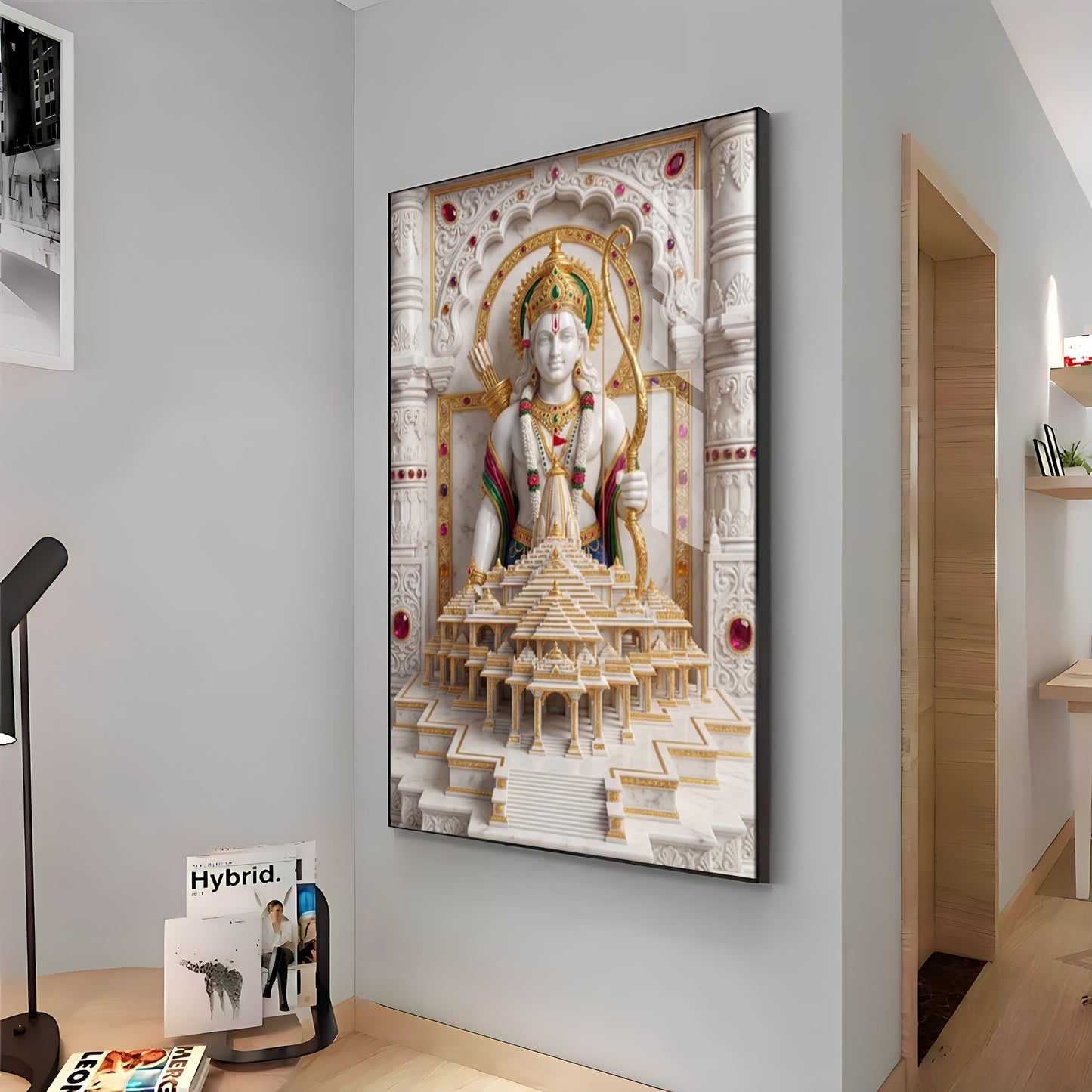 Lord Ram Ji Premium Acrylic Vertical Wall Art