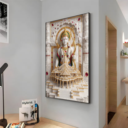 Lord Ram Ji Premium Acrylic Vertical Wall Art