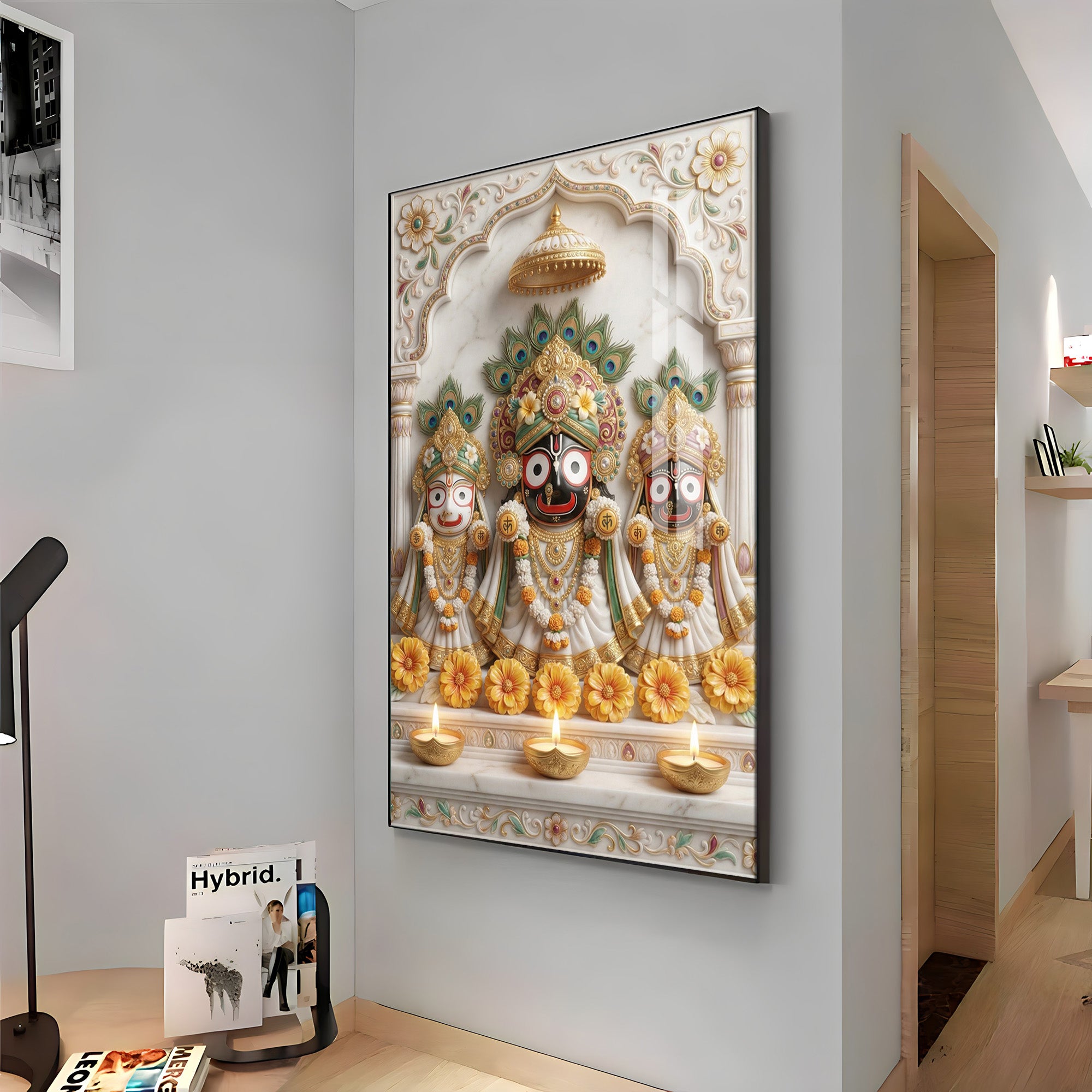 Shri Jagannath Bhagwan Premium Acrylic Vertical Wall Art