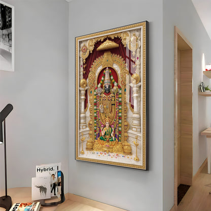 Divine Wisdom Venkateswara Premium Acrylic Vertical Wall Art