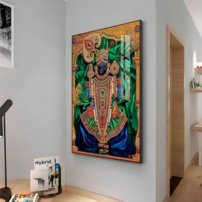 Lord Dwarkadhish Premium Acrylic Vertical Wall Art