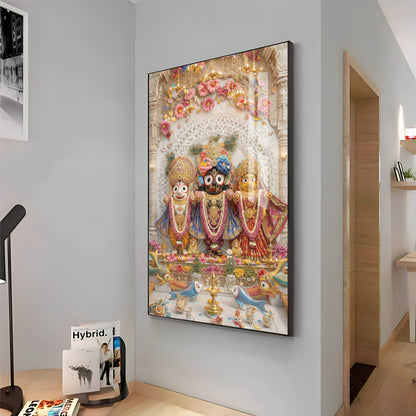 Divine and Loving Jagannath Premium Acrylic Vertical Wall Art