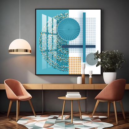 Gold Emboss Premium Acrylic Square Wall Art