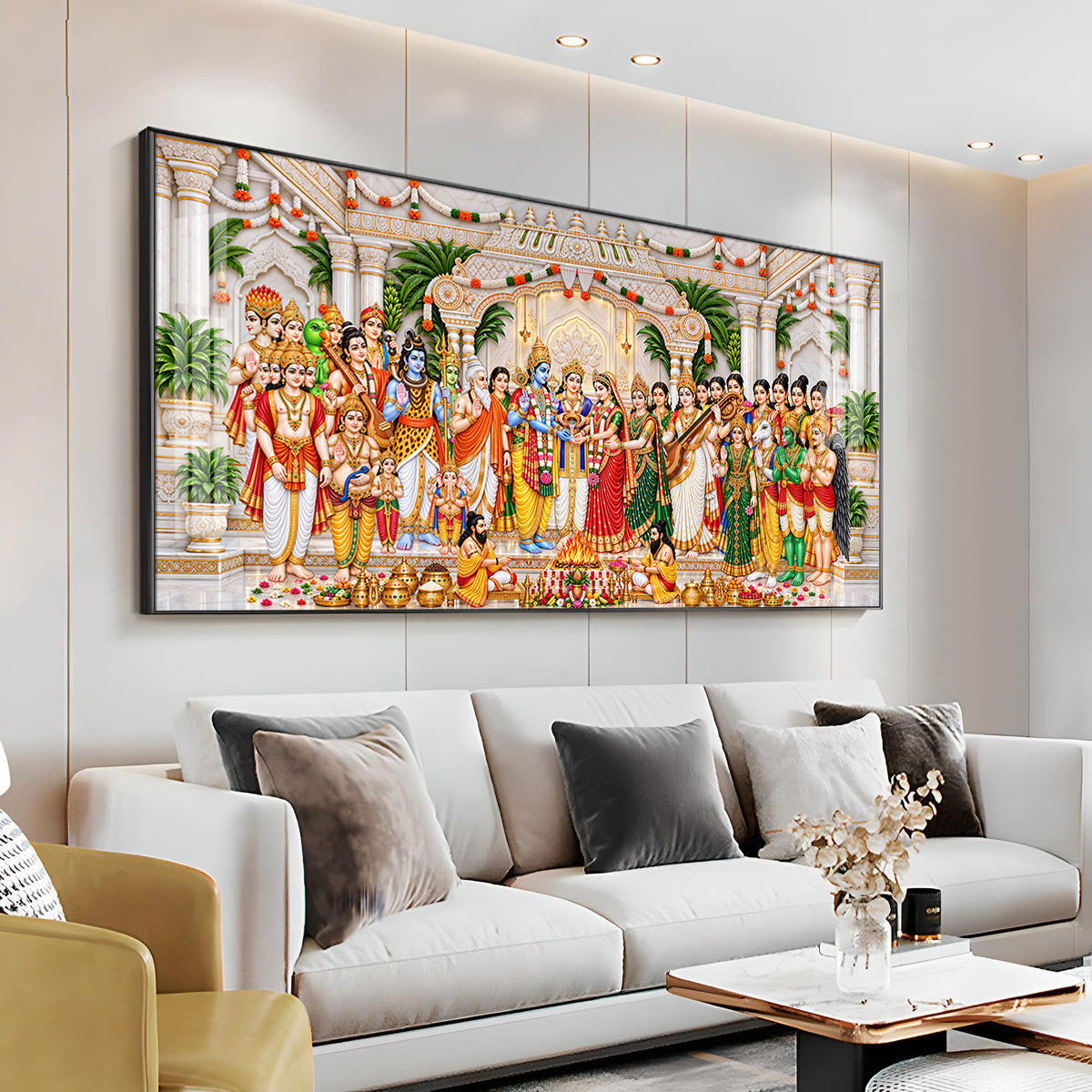 Srinivasa Kalyanam Divine Moment Premium Acrylic Horizontal Wall Art