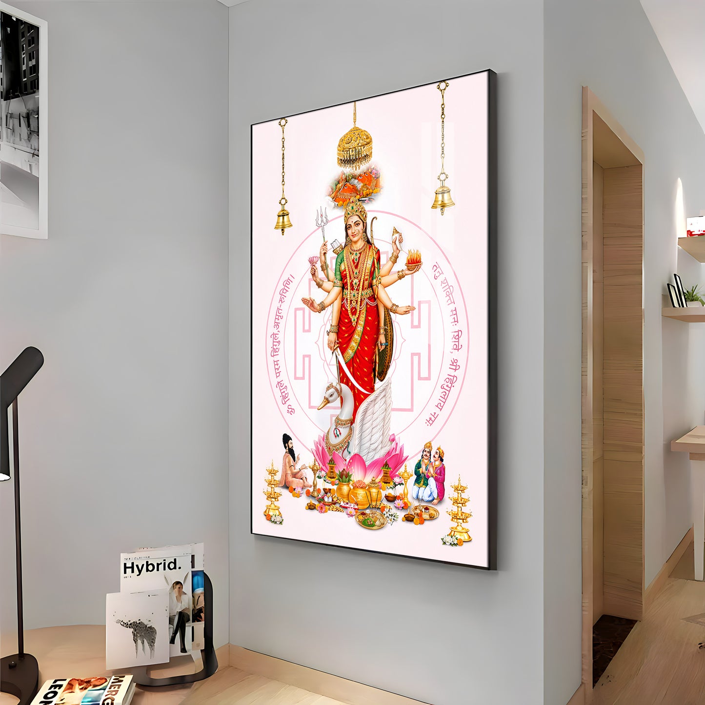 Shree Hinglaj Mataji Premium Acrylic Vertical Wall Art