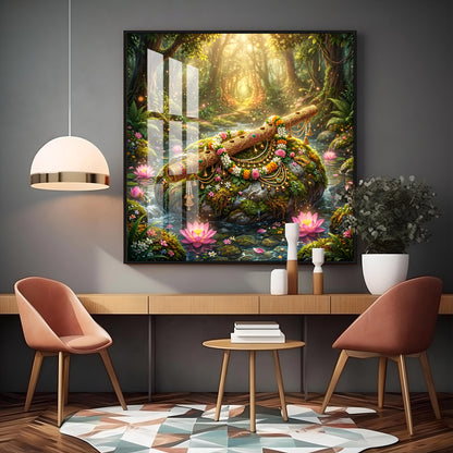 Beautiful Flute Premium Acrylic Square Wall Art