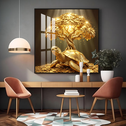 Vastu Kalpavriksha Premium Acrylic Square Wall Art