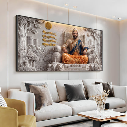 Chhatrapati Shivaji Maharaj Premium Acrylic Horizontal Wall Art