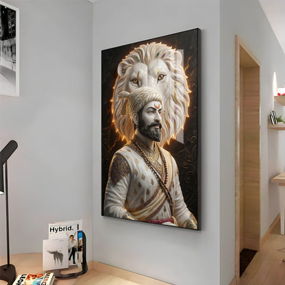 King Chhatrapati Shivaji Maharaj Premium Acrylic Vertical Wall Art