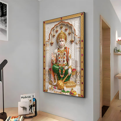 Lord Sankat Mochan Hanuman Premium Acrylic Vertical Wall Art