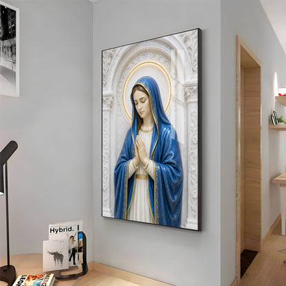 Praying Mother Mary Premium Acrylic Vertical Wall Art