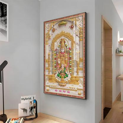 Hindu God Tirupati Venkatachalapathy Premium Acrylic Vertical Wall Art