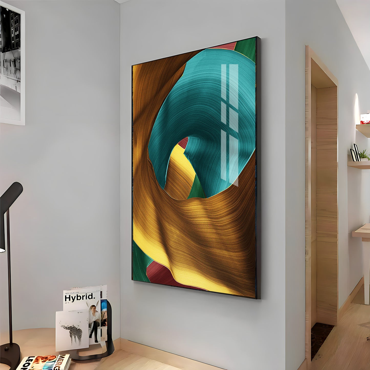 Multicolored Abstract Premium Acrylic Vertical Wall Art