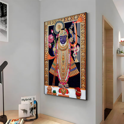 Lord Shrinathji Premium Acrylic Vertical Wall Art