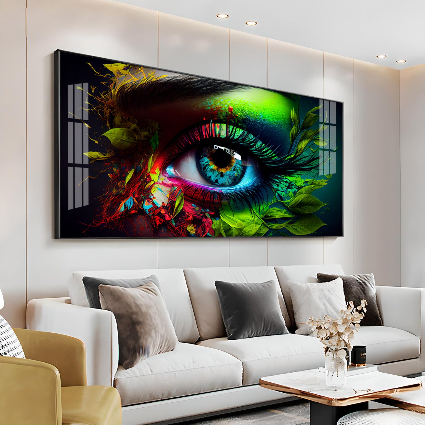 Colorful Eye Premium Acrylic Horizontal Wall Art