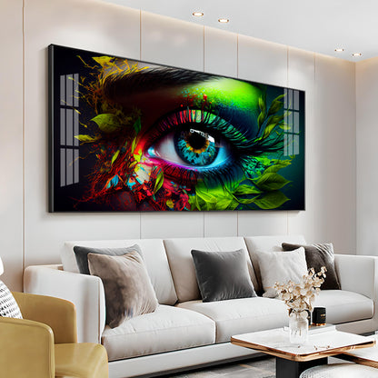 Colorful Eye Premium Acrylic Horizontal Wall Art