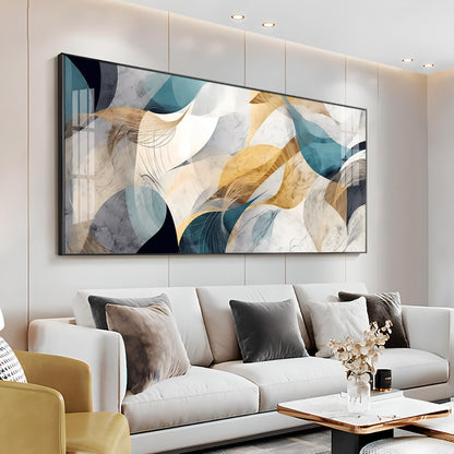 Abstract Waves Premium Acrylic Horizontal Wall Art