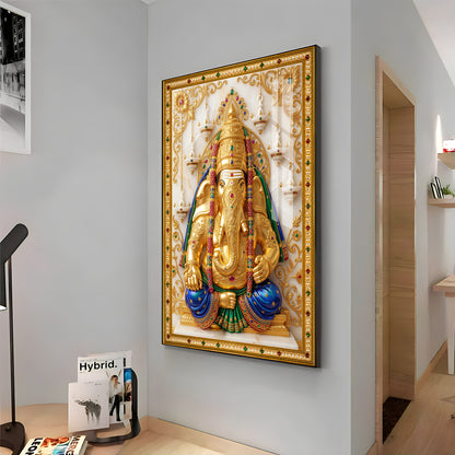 Pillayarpatti Karpaga Vinayagar Premium Acrylic Vertical Wall Art
