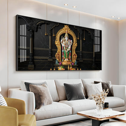 Lord Murugan Home & Temples Premium Acrylic Horizontal Wall Art