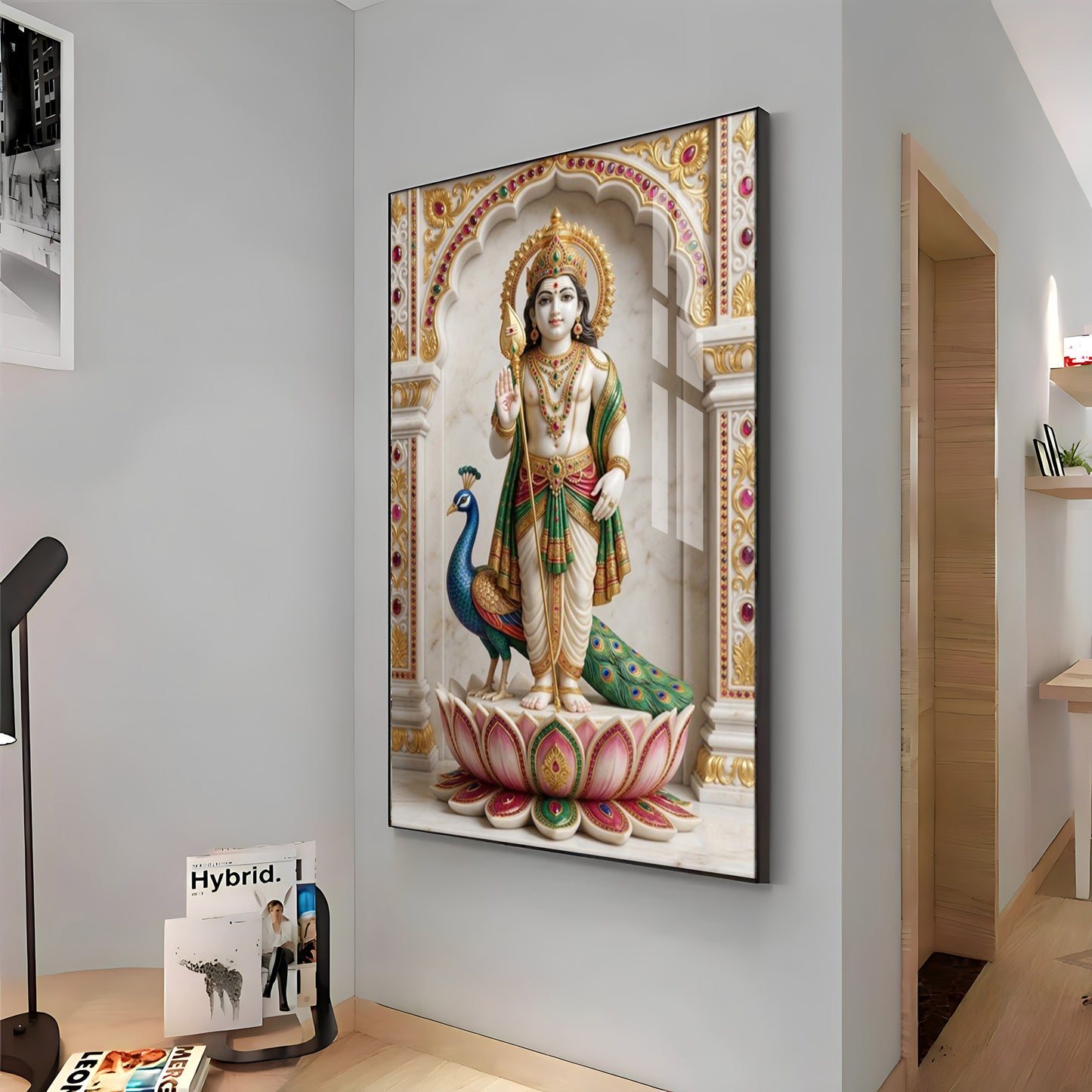 Divine Lord Murungan Premium Acrylic Vertical Wall Art